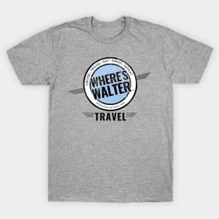 Where's Walter Travel Logo_(DRK) T-Shirt